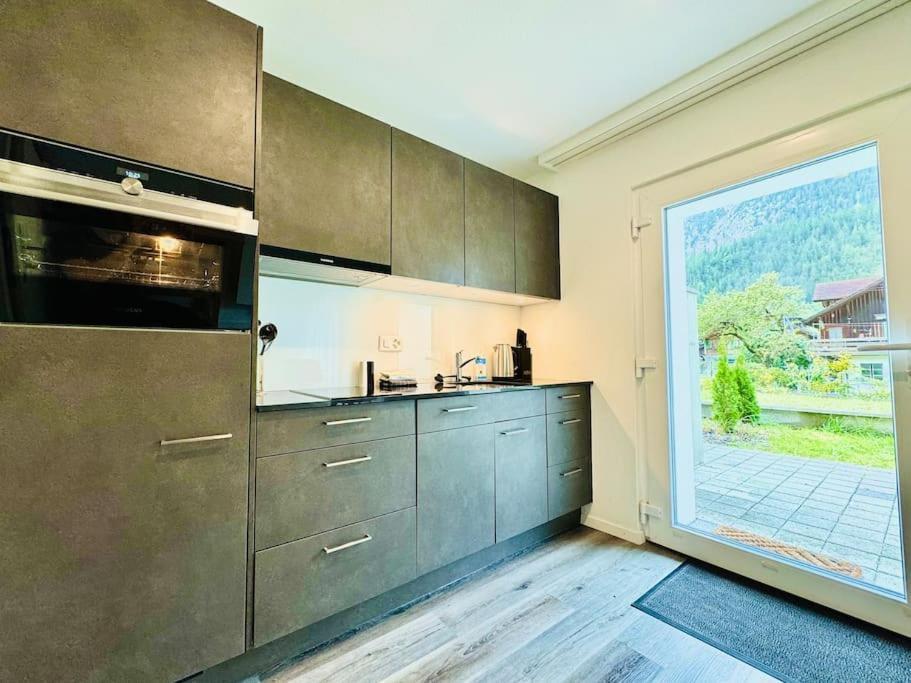 Cute & Cozy Oasis, Private Afternoon Sun Terrace Apartman Kandersteg Kültér fotó