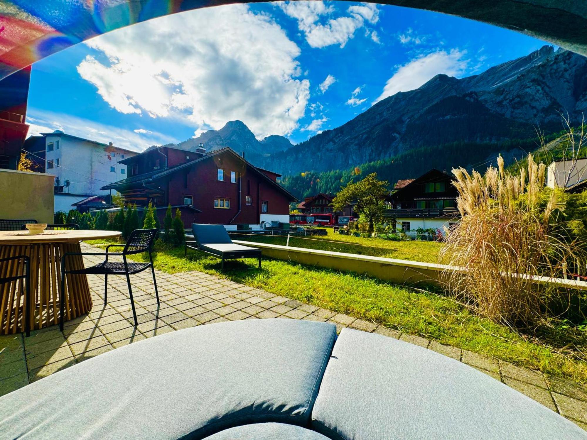 Cute & Cozy Oasis, Private Afternoon Sun Terrace Apartman Kandersteg Kültér fotó